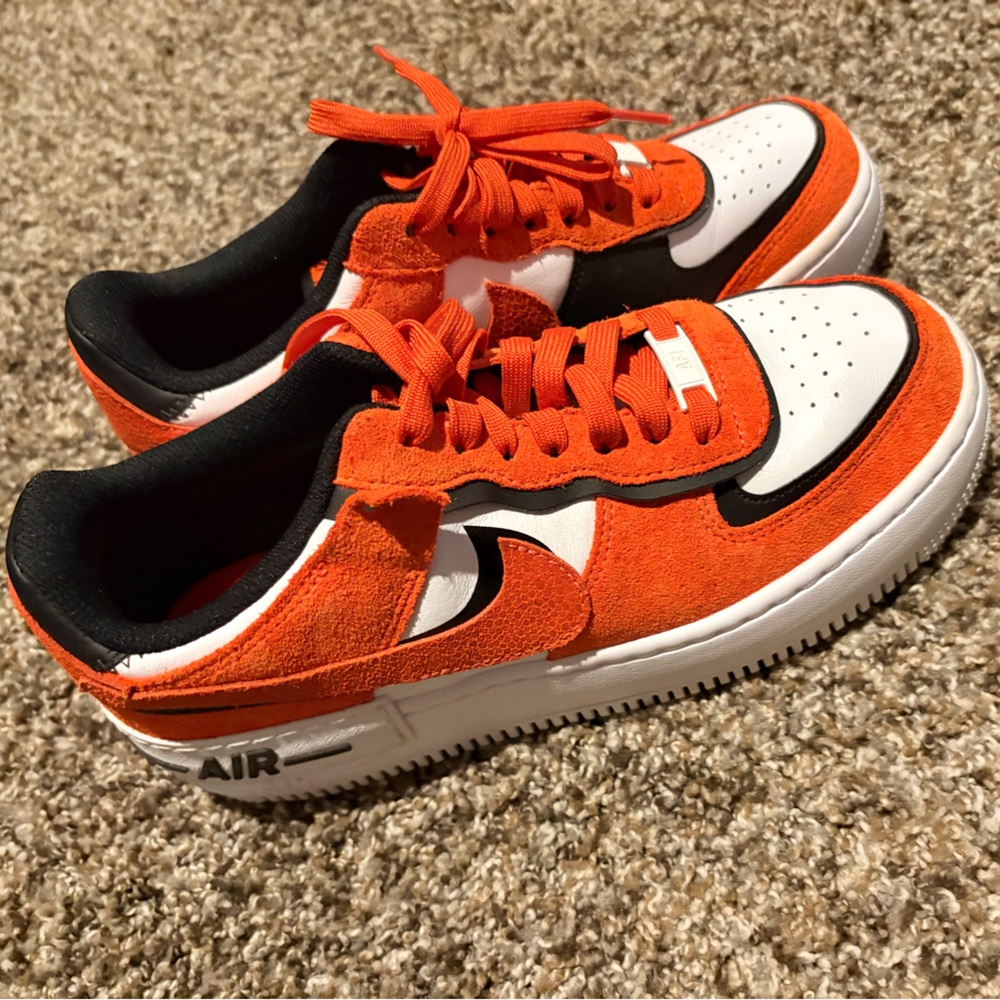 Nike Women's Athletic Shoes in Orange and White